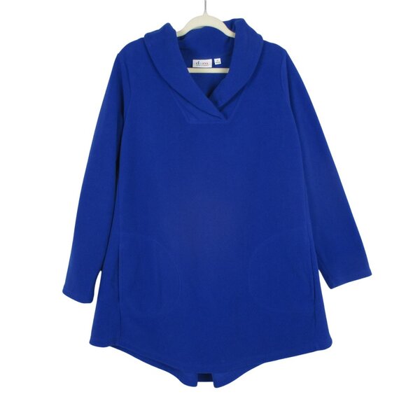 D & Co. Pullover Collar Fleece Pullover Womens Size 1X Long Sleeves SET OF 2 - Picture 2 of 9